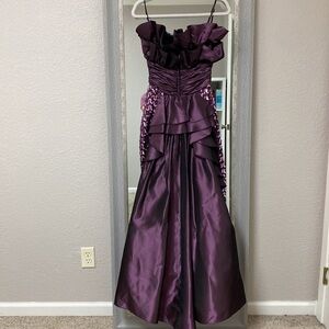 GUNNE Sax Sequin Black Tie Formal Gown